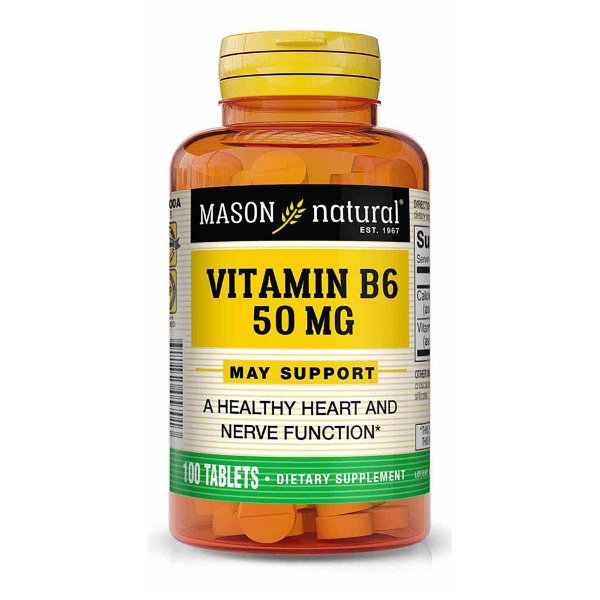 Mason Natural Vitamin B6 50mg by 100 tablets Maxhub Pharmacy