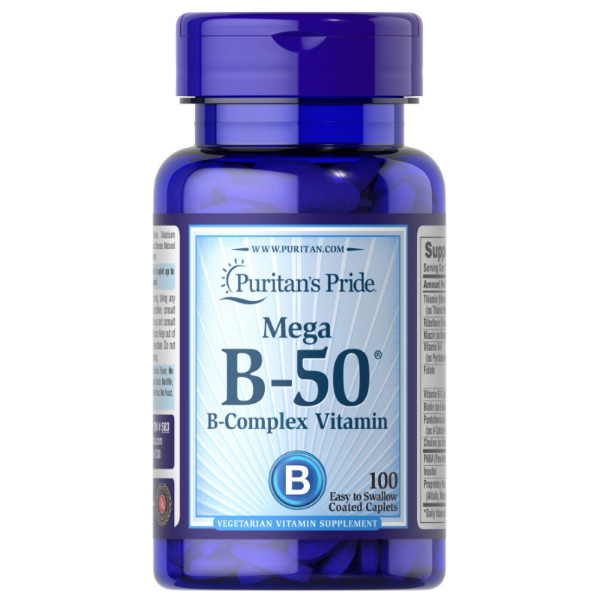 Puritan’s Pride Vitamin B-50 Complex By 100 Tablets - Maxhub Pharmacy