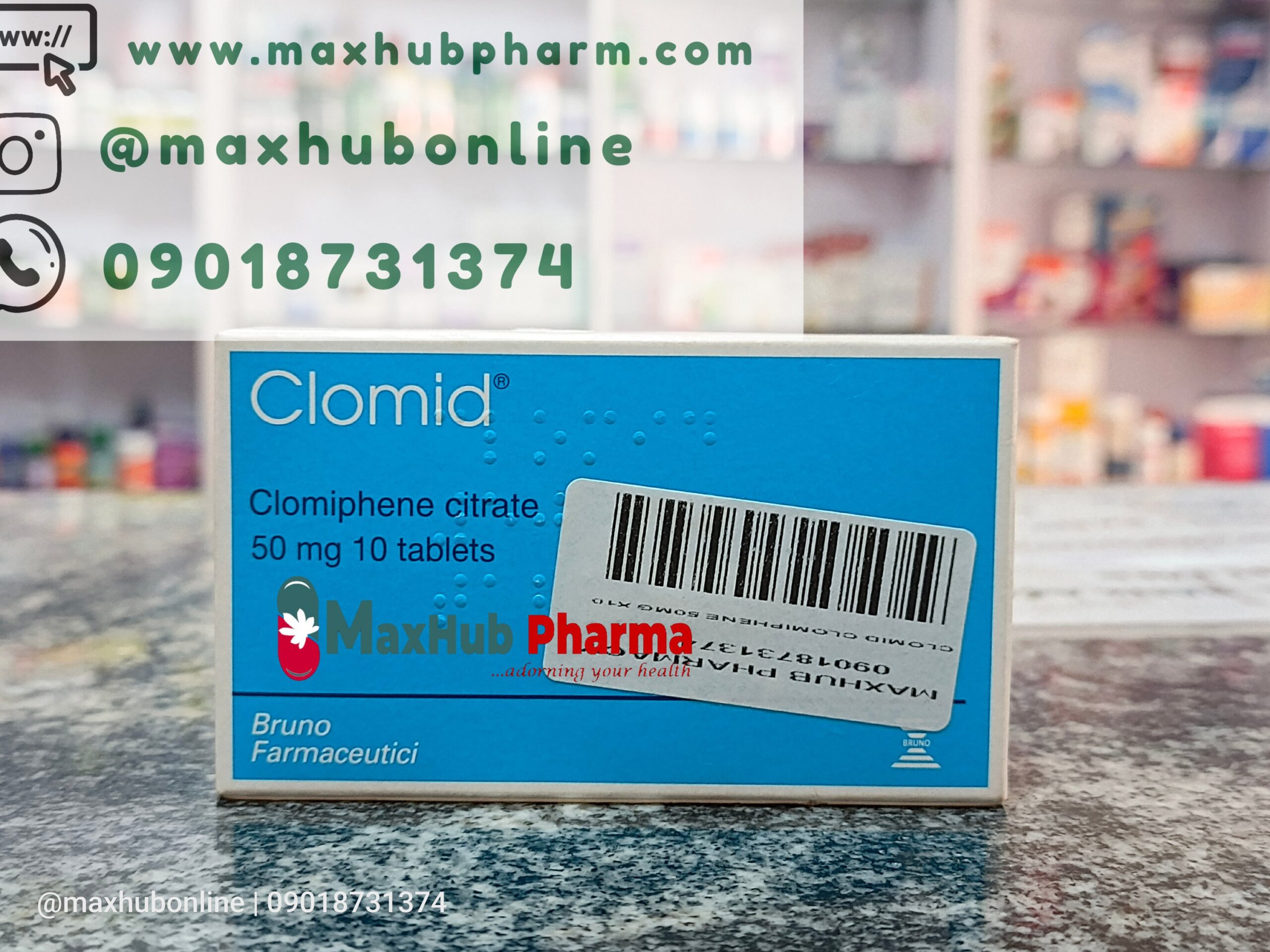Clomid Clomiphene 50mg By 10 Tablets Maxhub Pharmacy Clomid Clomiphene 50mg By 10 Tablets Maxhub Pharmacy