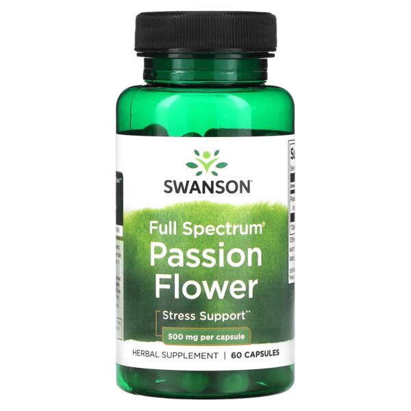 Swanson Passion Flower 500mg by 60 Capsules