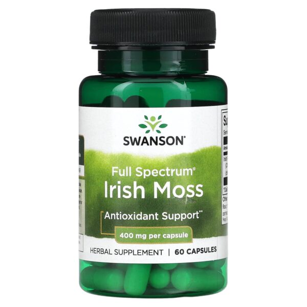 Swanson Irish Moss 400mg by 60 Capsules