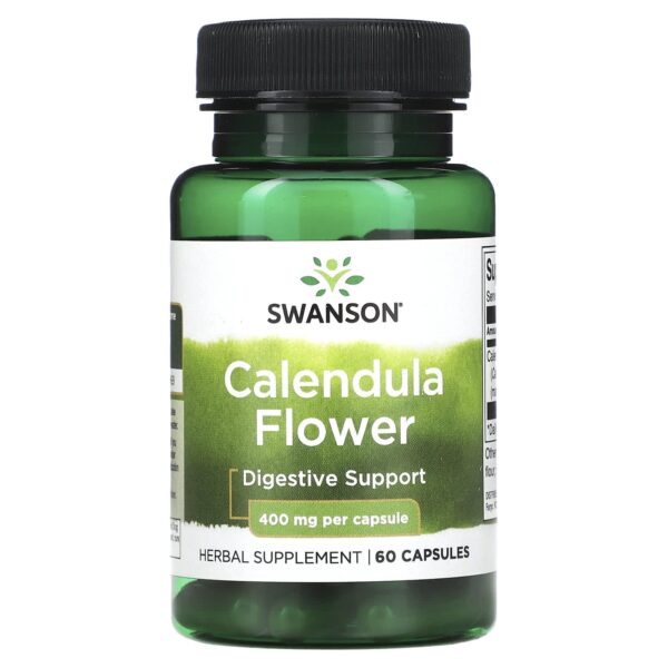 Swanson Calendula Flower 400mg by 60 Capsules