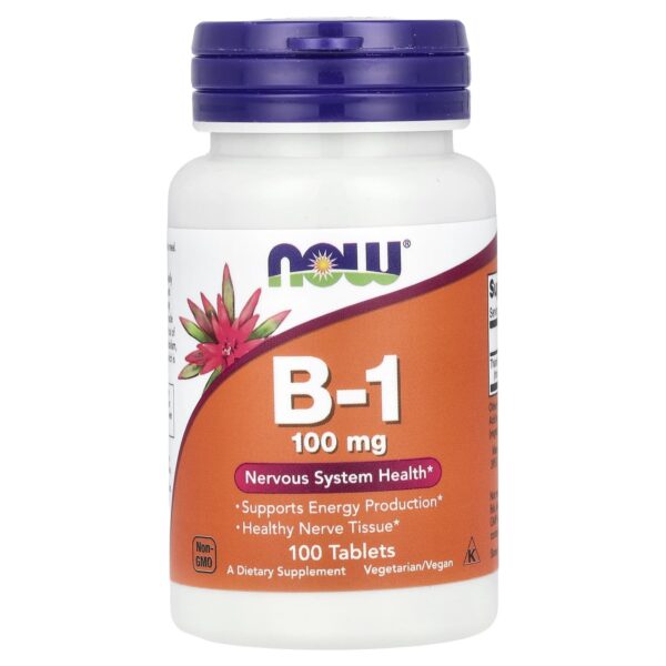 Now Vitamin B1 100mg by 100 Tablets