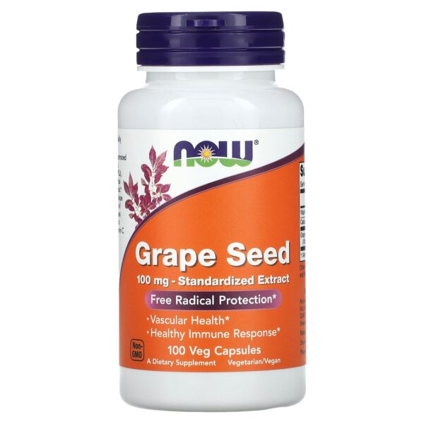 Now Grape Seed Extract 100mg by 100 Capsules