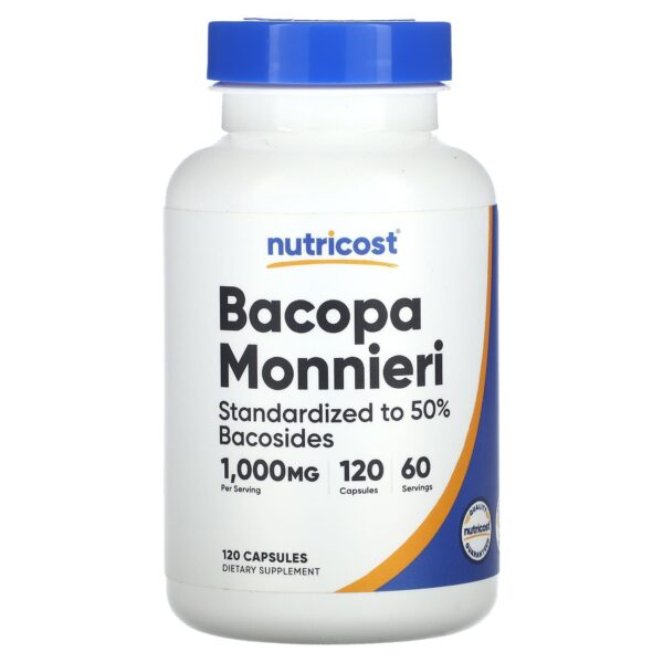 Nutricost Bacopa Monnieri 500mg by 120 Capsules