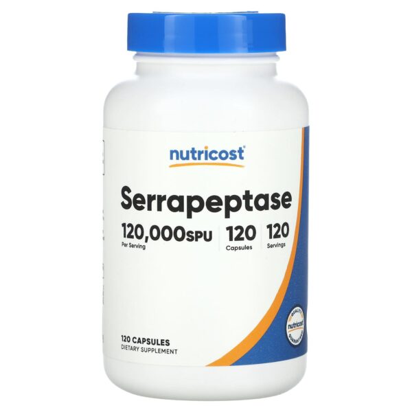 Nutricost Serrapeptase 60 mg (120,000 SPU) by 120 Capsules