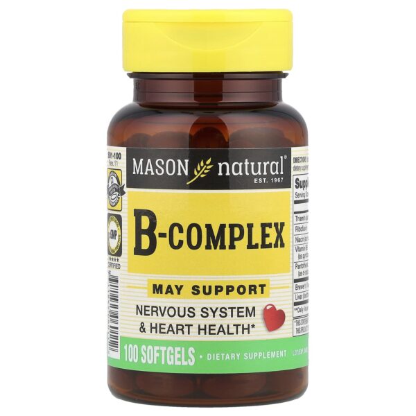 Mason Natural
Vitamin B-Complex by 100 Softgels