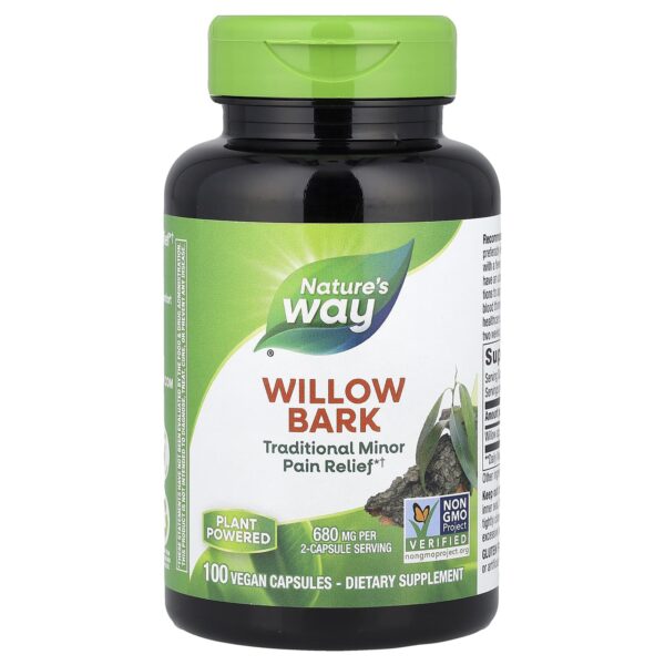 Nature's Way Willow Bark 340mg by 100 Capsules