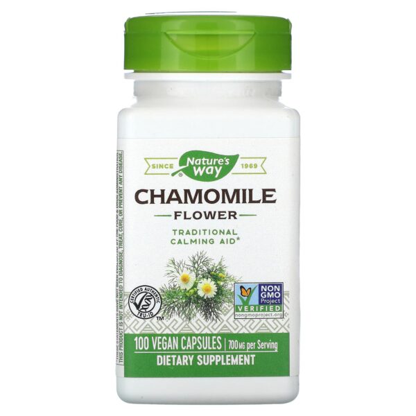 Nature's Way Chamomile Flower 350mg by 100 Capsules